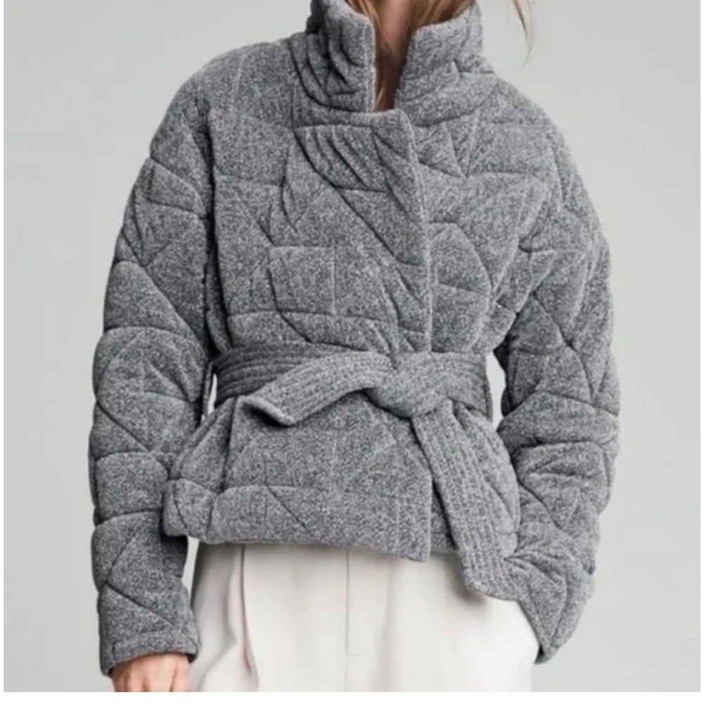 Veronica Bears Marshall Metallic puffer coat
